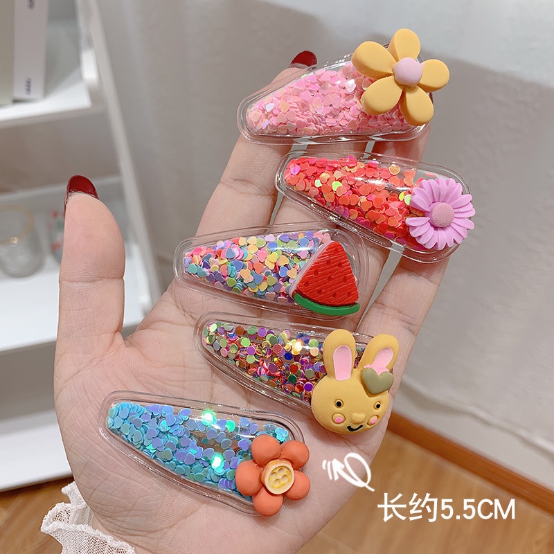Kẹp Tóc Bb Họa Tiết Hoạt Hình Dễ Thương Cho Bé Gái