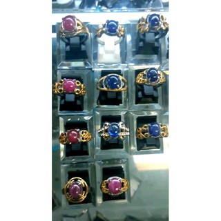 Nhẫn Đính Đá Ruby Xanh Cho Nữ