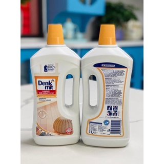 Nước lau sàn gỗ Denkmit 1000ml, chuyên dụng dành cho sàn gỗ, gạch