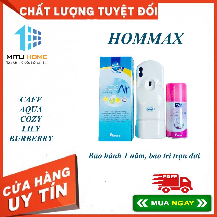 Máy xịt nước hoa thơm phòng Aroma Hommax Hàn Quốc MITUHOME dùng trong khử mùi khách sạn, karaoke, spa, áo cưới, gia đình