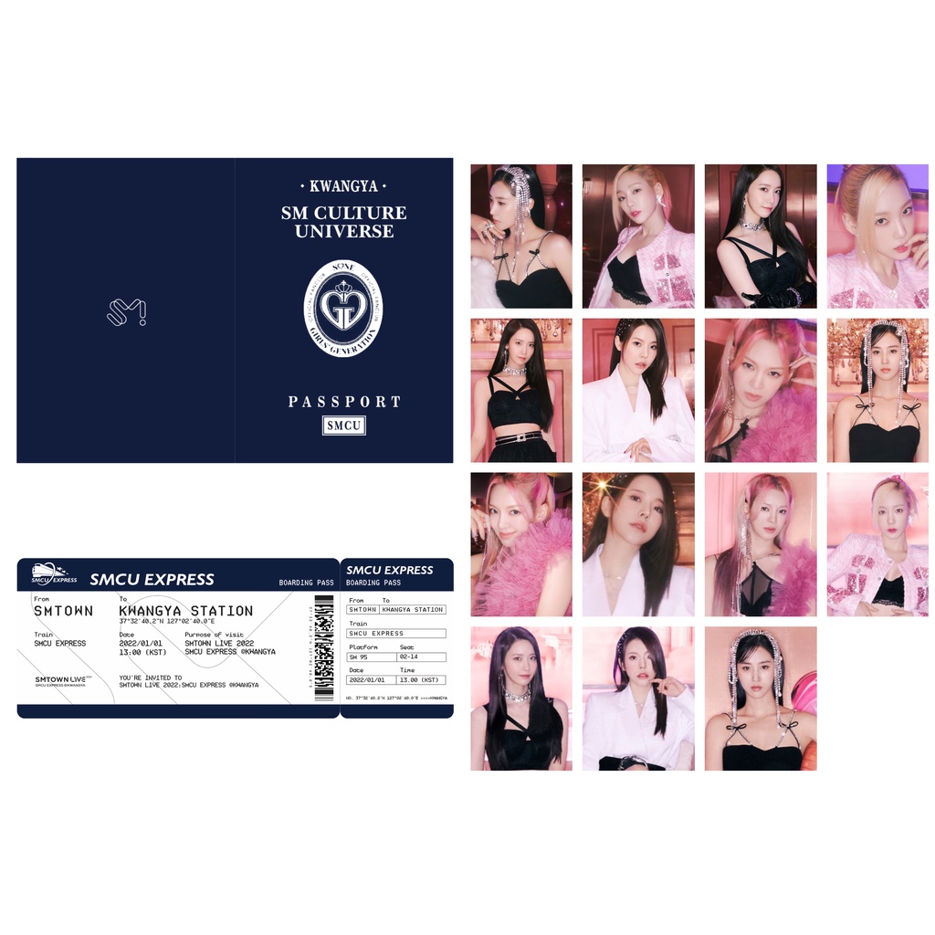 Set passport + 15 ảnh ID nhóm SNSD OH!GG - SMCU EXPRESS ngày 01/01/2022