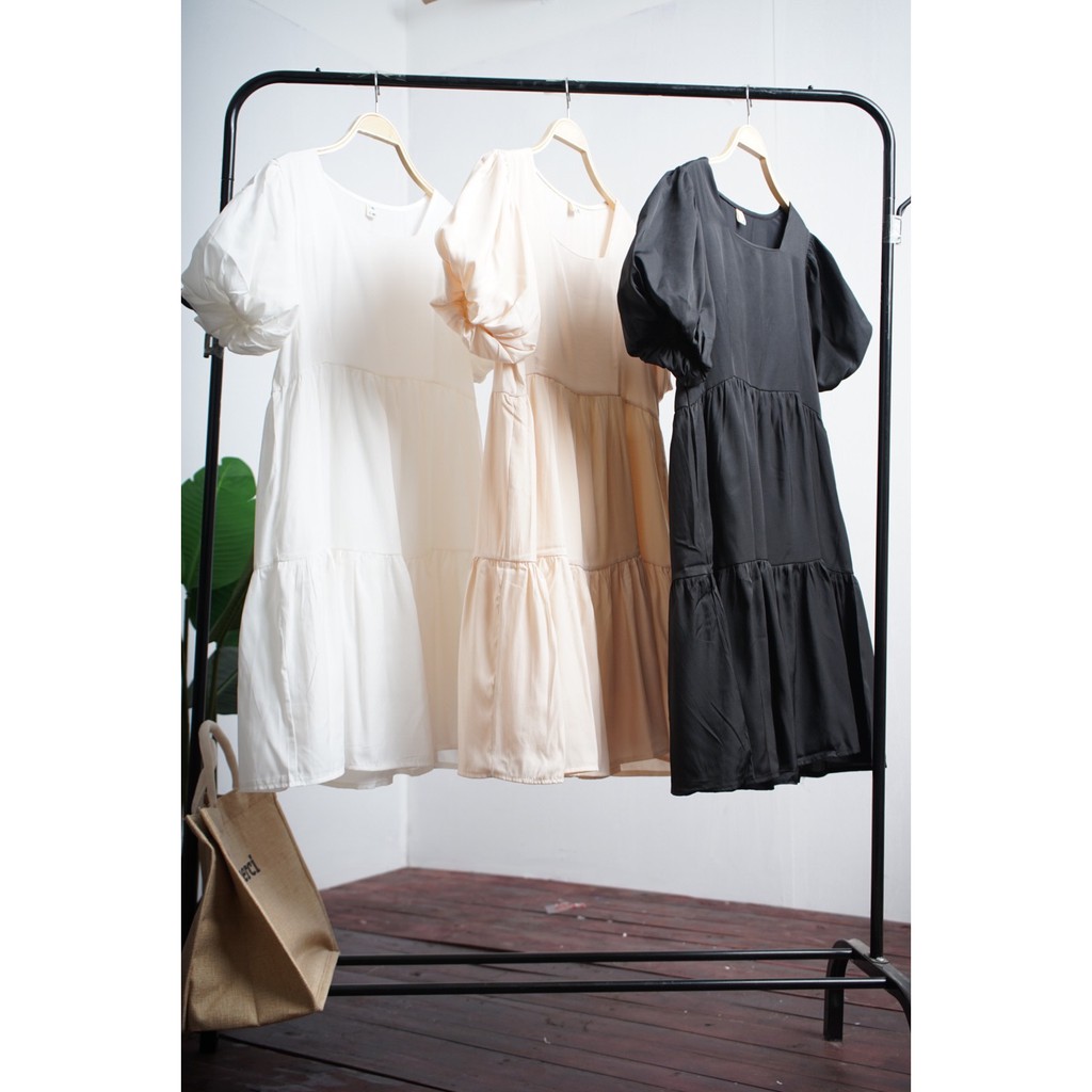 [ Quà Tặng Xả Vải] Váy babydoll trơn bồng bềnh siêu mát mịn | BigBuy360 - bigbuy360.vn