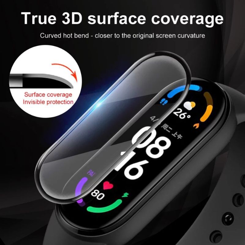 Cường Lực 3d Bảo Vệ Màn Hình Cho Xiaomi Mi Band 6