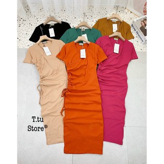 Váy cotton rút dây hot hit shop sun soc