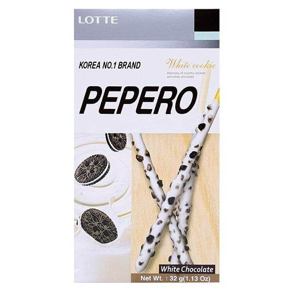 E - Bánh Que Lotte Pepero White Cookie 32G