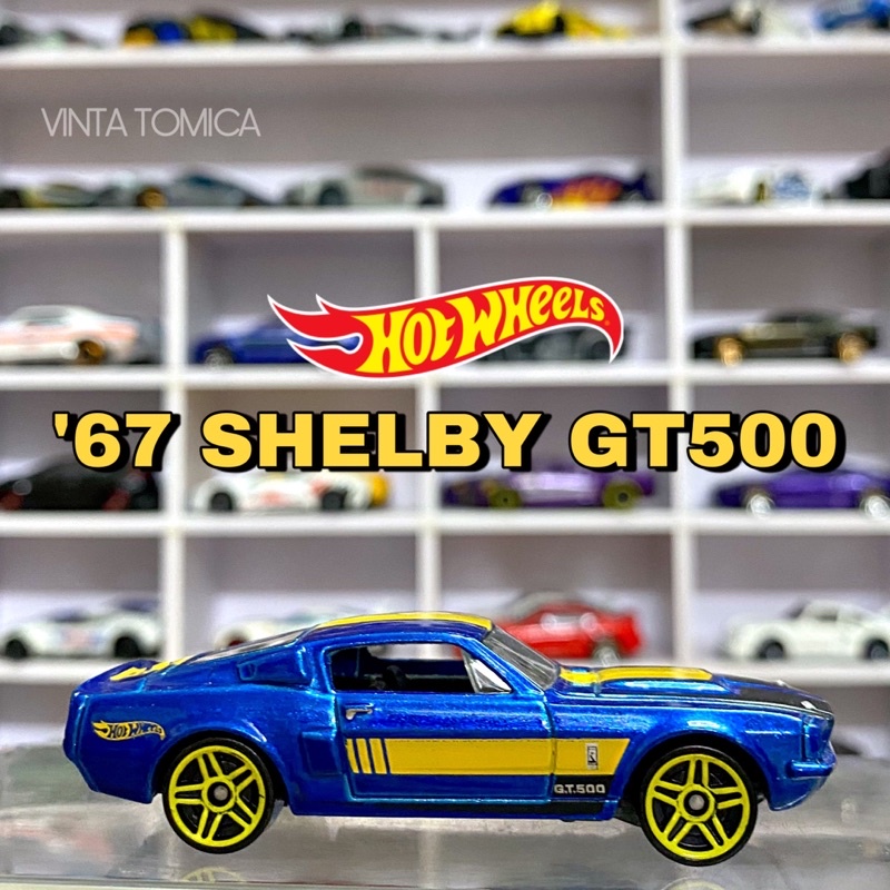 Xe mô hình Hot Wheels Loose 67 FORD SHELBY MUSTANG GT500 Blue tỉ lệ 1:64