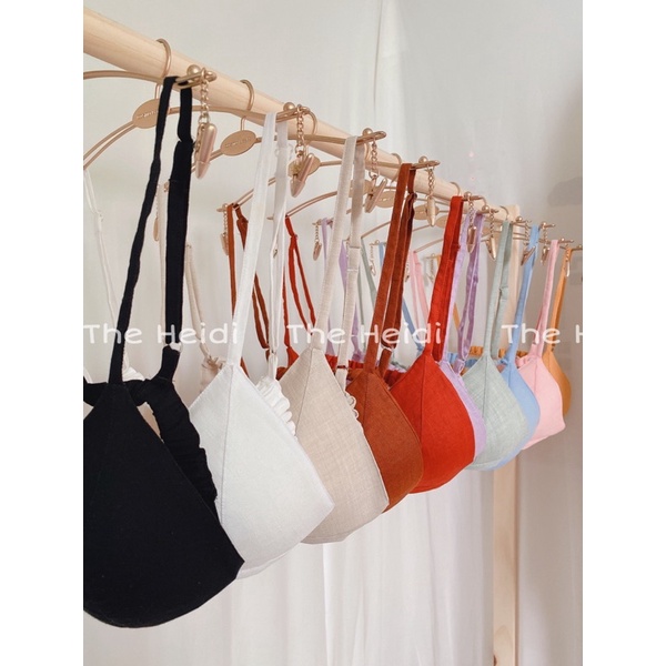 Áo lót brallete cài trước chất vải sợi tự nhiên thoáng mát - Simple Bra -  Hàng Handmade - The Heidi