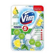 Vỉ VIM viên treo bồn cầu hương Lavender/ Chanh/ Trà&Chanh 55g