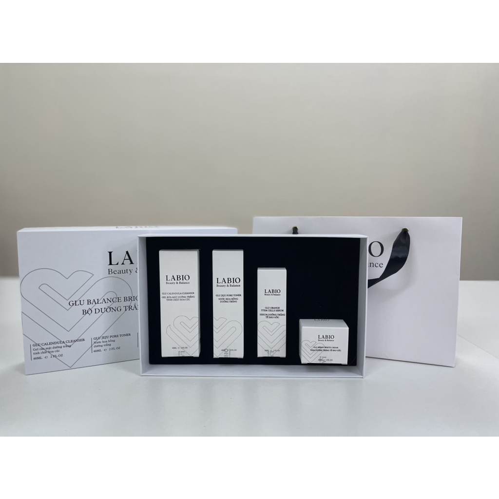 Combo 2 Toner &amp; Serum LABIO - Dưỡng Trắng, Căng Khỏe, Mờ Nám Và Se Khít Lỗ Chân Lông