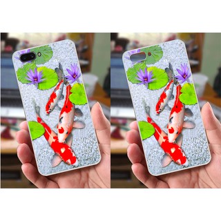 Ốp lưng Oppo A3s (dẻo viền trắng trong) - Hình Chim Công, Cá Chép, Cò