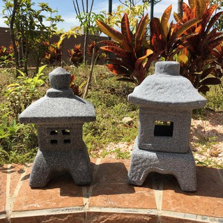Đèn trang trí sân vườn bằng sứ phong cách nhật bản