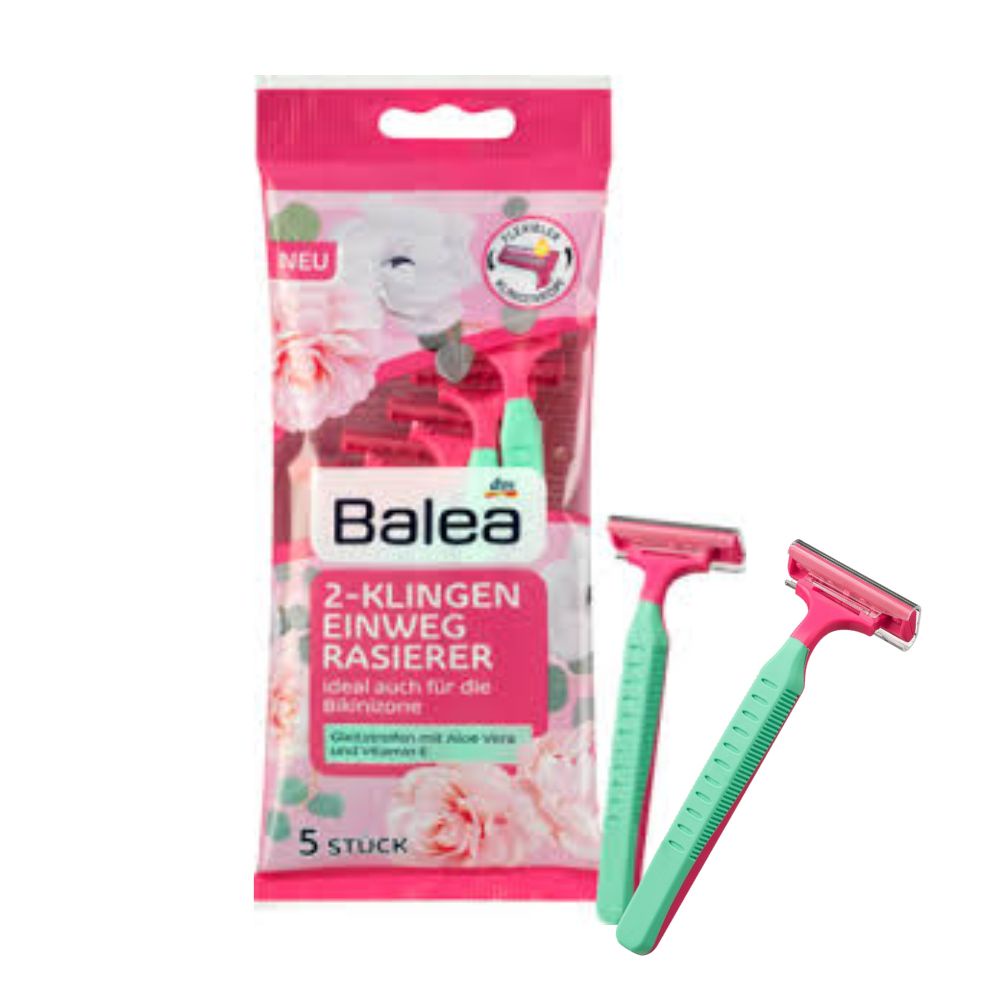 Set 5 dao cạo lông Balea lưỡi kép, Hàng Đức - Shop Lavenic