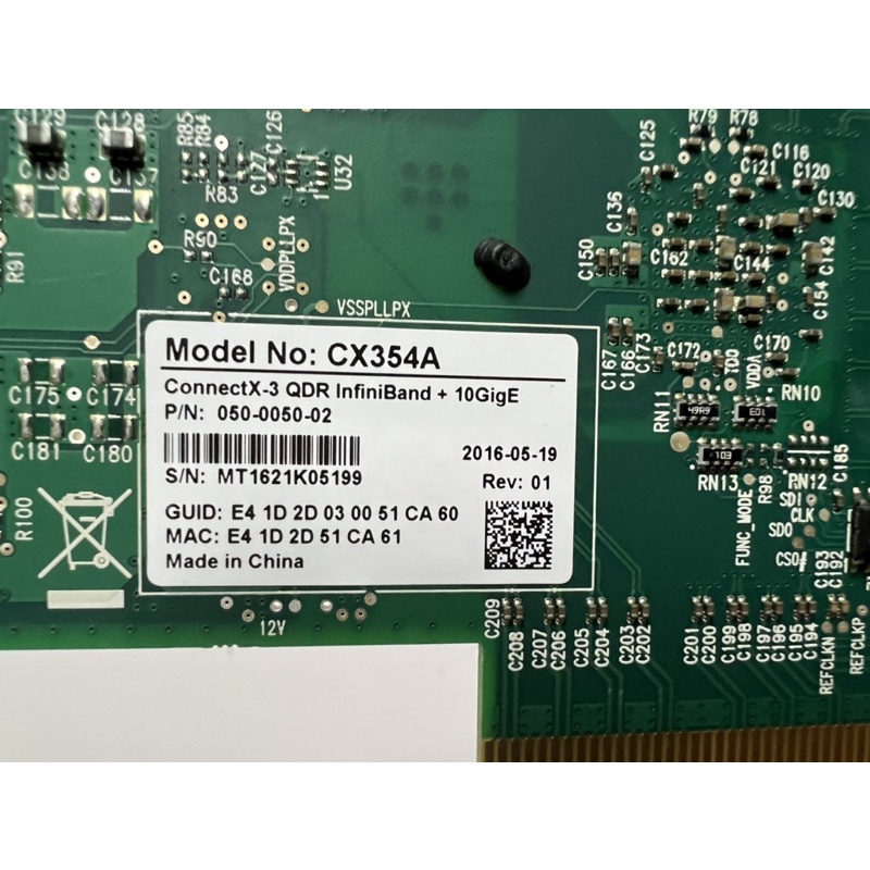 Cạc Mạng 10Gbe- Mellanox QSfp 2 cổng