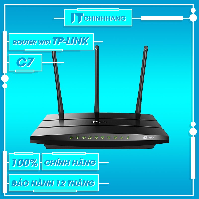 Bộ Phát Wifi TP-Link Chuẩn AC1750 Archer C7 - Hàng Chính Hãng