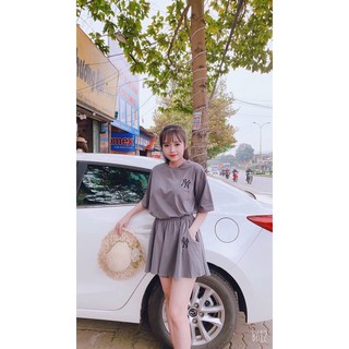 Set bộ pull quần giả váy