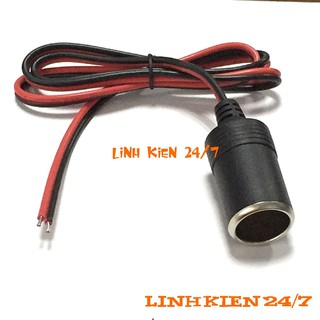 Ổ Cắm Tẩu Sạc Đầu Cái Trên Oto 12V 15A