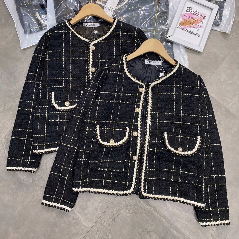 Áo Khoác Dạ Dáng Ngắn Viền Thừng Siêu Xinh Có Ảnh Thật Kèm Video | BigBuy360 - bigbuy360.vn