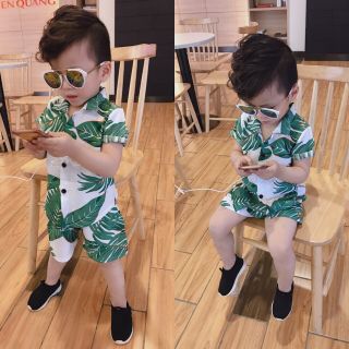 [Outlet sale] Bộ sơmi tơ đũi bé trai