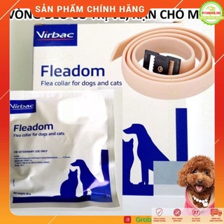 Vòng cổ diệt bọ chét 💥 FREESHIP 💥 Virbac Fleadom chống rận | diệt ve chó mèo thế hệ mới của pháp - PetZoneHCM