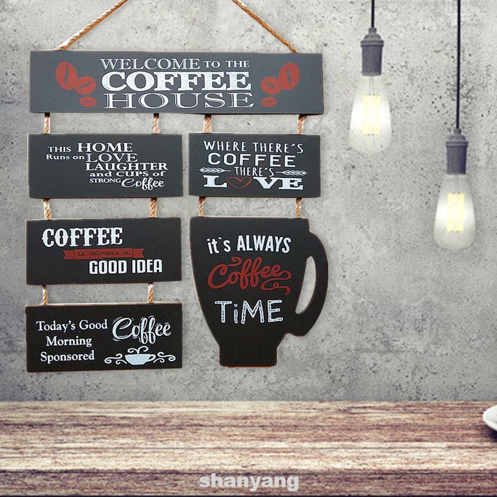 Living Room Bedroom Multifunction Home Decor Wooden Wall Hanging Friends Crafts Coffee Bar Sign