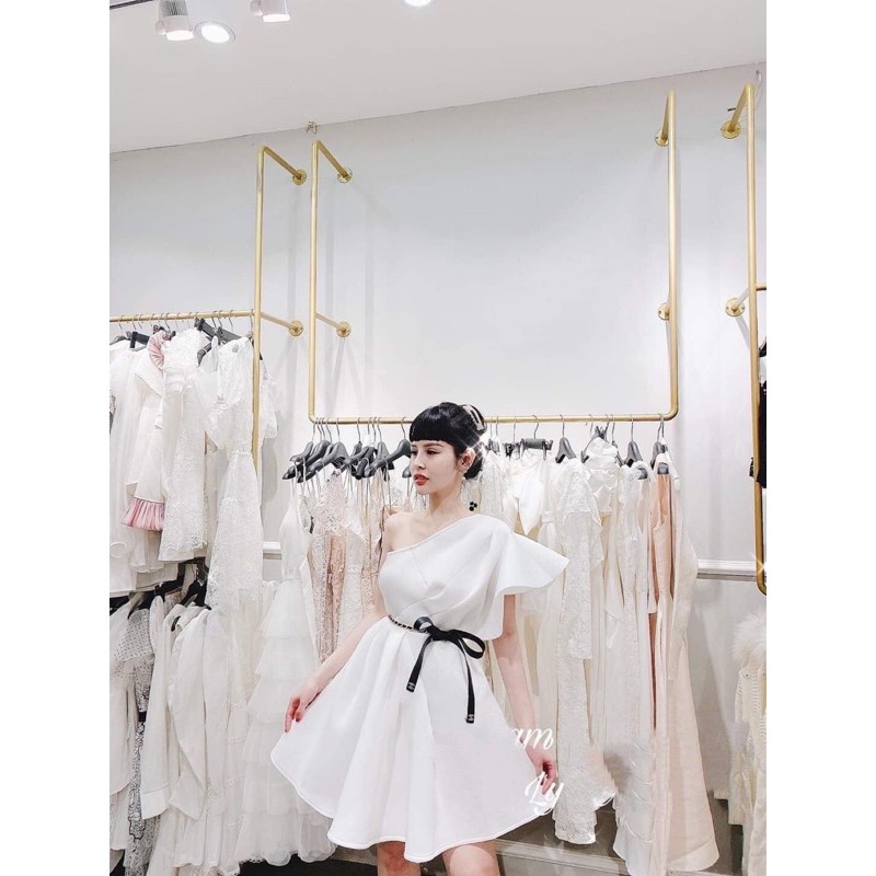 TẶNG KÈM DÂY ĐAI EO- Đầm xoè dự tiệc lệch vai cánh SANG TRỌNG - MS156V - Size M/L/XL đến 64kg | BigBuy360 - bigbuy360.vn