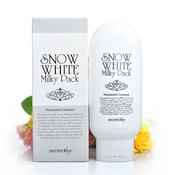 Kem Dưỡng Trắng Da toàn thân Snow white milky pack secret key chính hãng Hàn Quốc 200ml NPP Shoptido