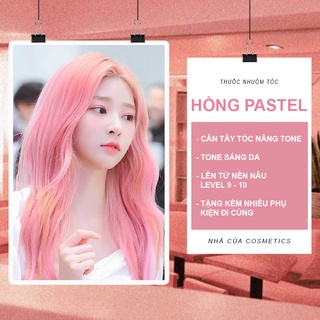 Thuốc nhuộm tóc HỒNG PASTEL Kèm Tẩy