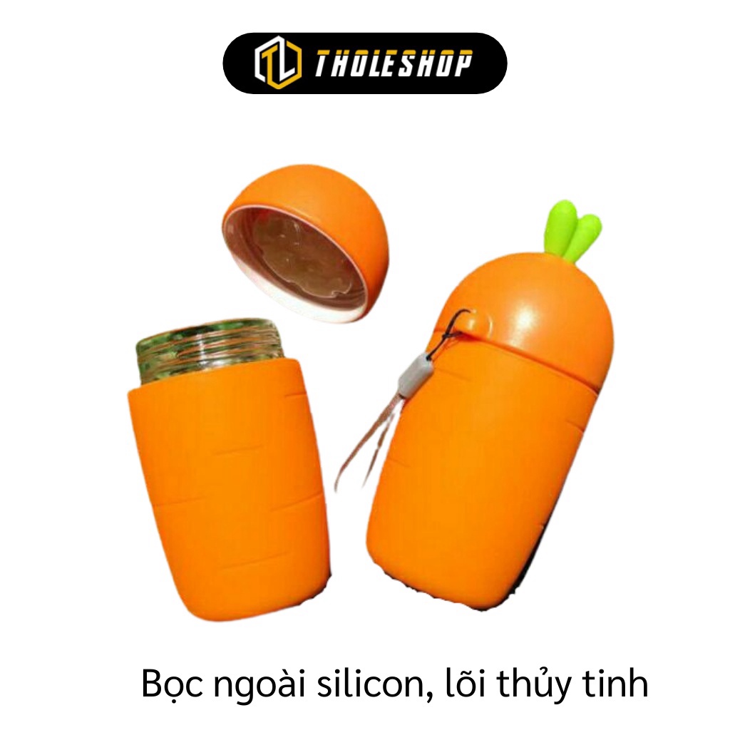 [SGD] Bình Nước Thủy Tinh - Bình Chịu Nhiệt, Giữ Nhiệt Tối Ưu Hình Thỏ Và Cà Rốt 6767