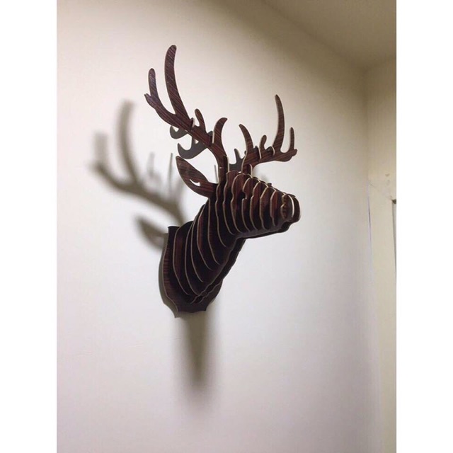 ĐẦU HƯƠU TREO TƯỜNG 5 màu😘 + MÓC TREO + ĐINH 💋