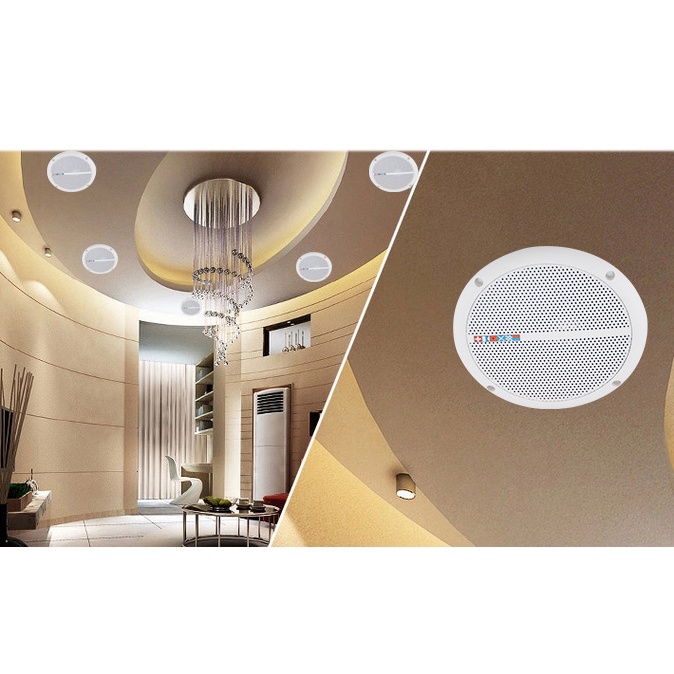 Set 2 Loa 60W Chống Thấm Nước 3D Gắn Trần Nhà