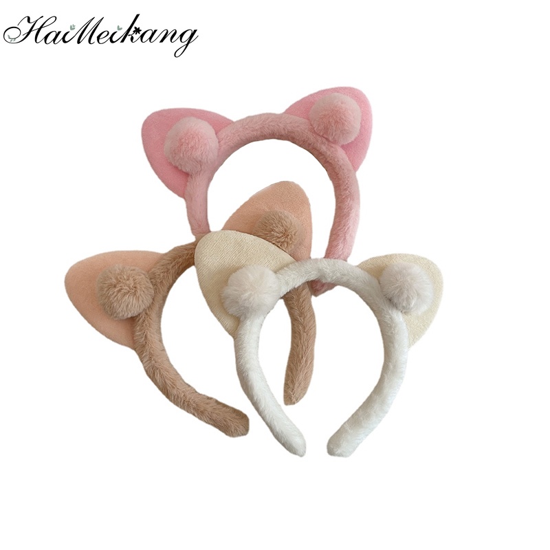 Haimeikang Băng đô phong cách tai mèo thời trang mùa thu đông dành cho nữ