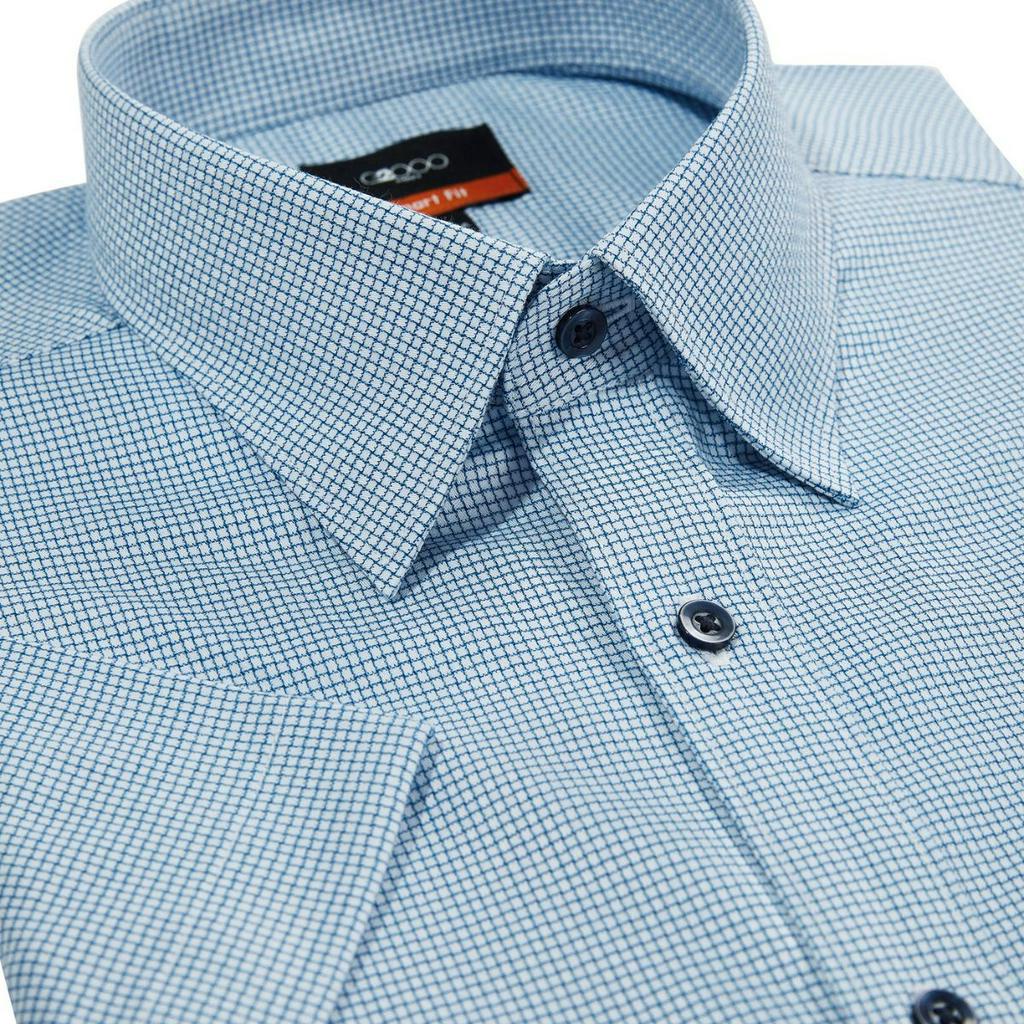 Áo Sơ Mi Nam G2000  Tay Ngắn Màu Xanh