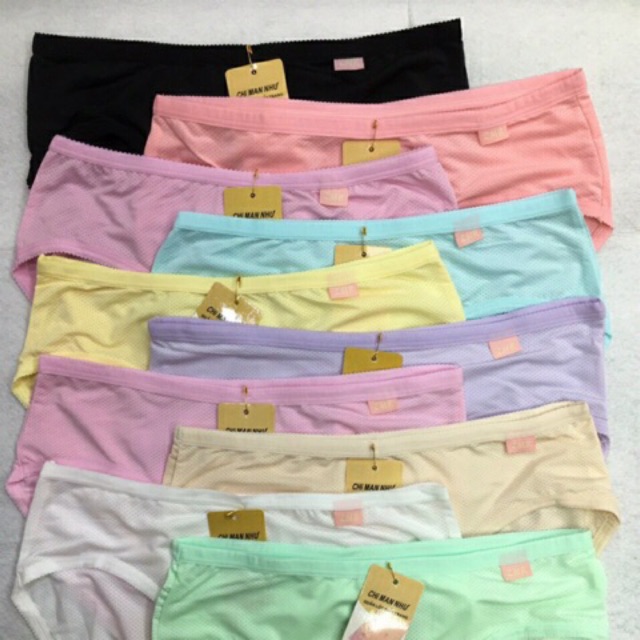 10 Quần lót (6659) su thông hơi lưng vừa