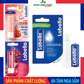 Son dưỡng môi Labello Đức, dưỡng ẩm dành cho môi khô,nứt nẻ, làm cho da môi mịn màng