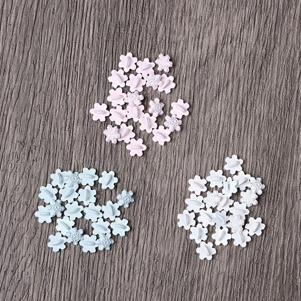 ORIENTLII 20 Nút Thắt Lưng Kim Loại Hình Bông Tuyết 5mm