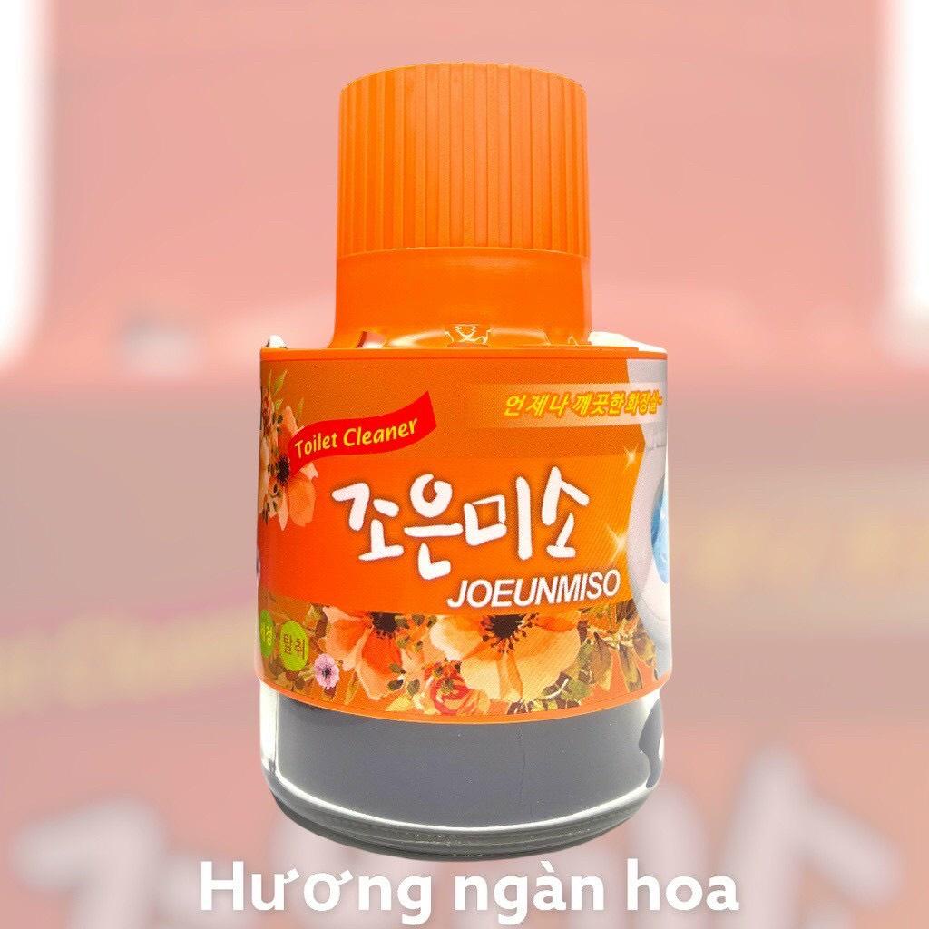 Thả bồn cầu khử mùi Hanvit diệt khuẩn, hương thơm hoa tự nhiên tạo nước xanh Chung Blue Joeunmiso 180gr - Hàn Quốc