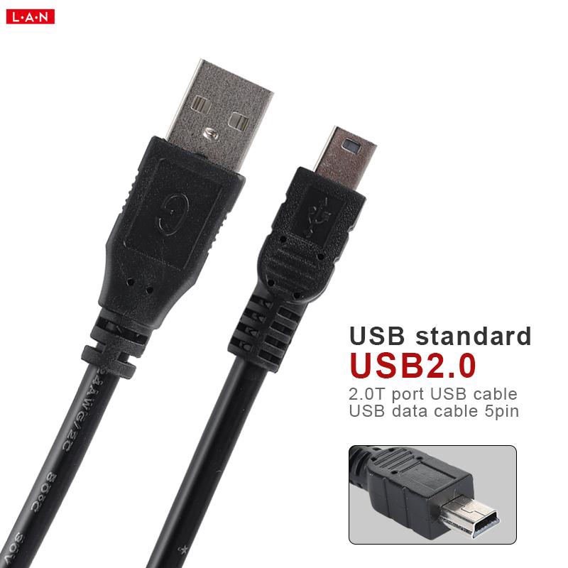 Dây cáp sạc USB 1.5M Mini Type A sang 5 Pin B Gopro Hero 3 + GPS PS3 PC