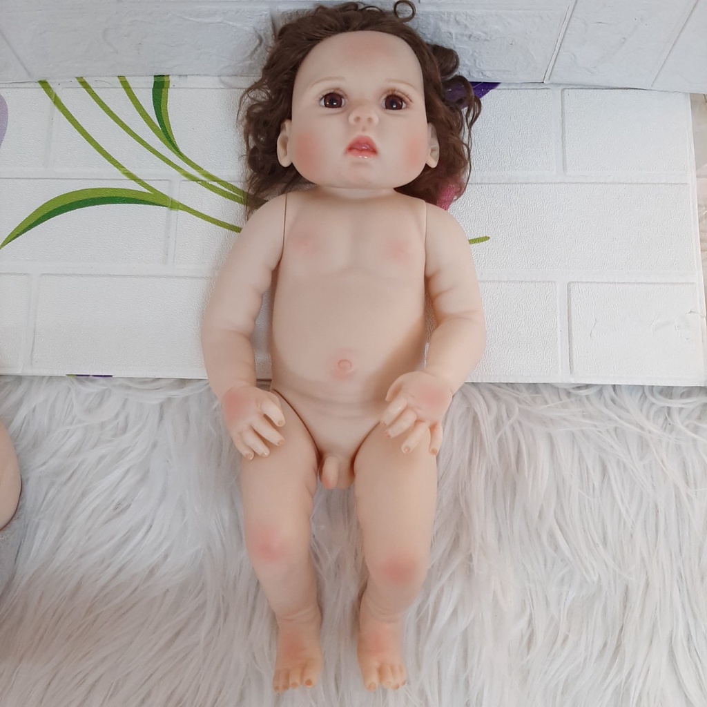 [ xả kho, giá rẻ] Búp Bê Bé Trai Tái Sinh Thân Nhựa Mềm 50 cm _ Body Full Silicone 20 inch Doll