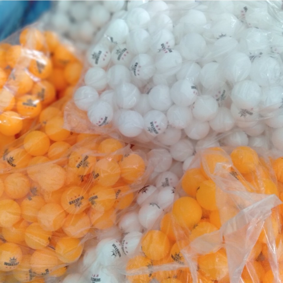 Combo 50 quả bóng bàn tập luyện Winstar ( 2 màu trắng và vàng)