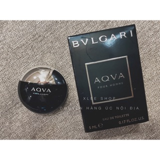 Nước hoa mini nam BVLGARI aqva pour homme 5ml chính hãng chuẩn