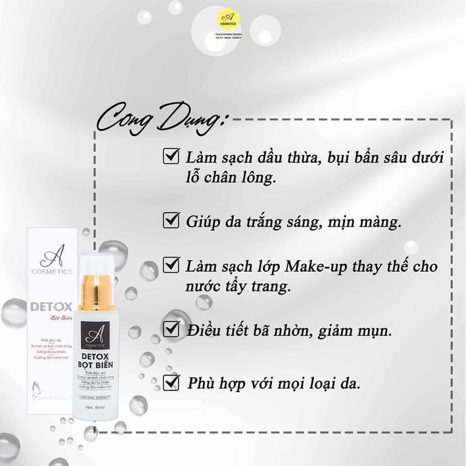 Detox Bọt Biển A Cosmetics - Chính hãng 100% 80ml