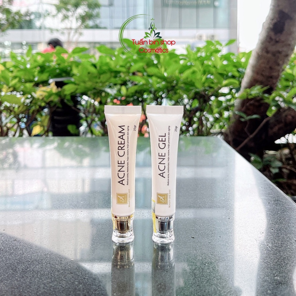 Bộ kem ngừa mụn siêu tốc độ Acosmetics serum chấm mụn tặng kèm kem dưỡng ngừa thâm da mặt hàng chính hãng phương anh