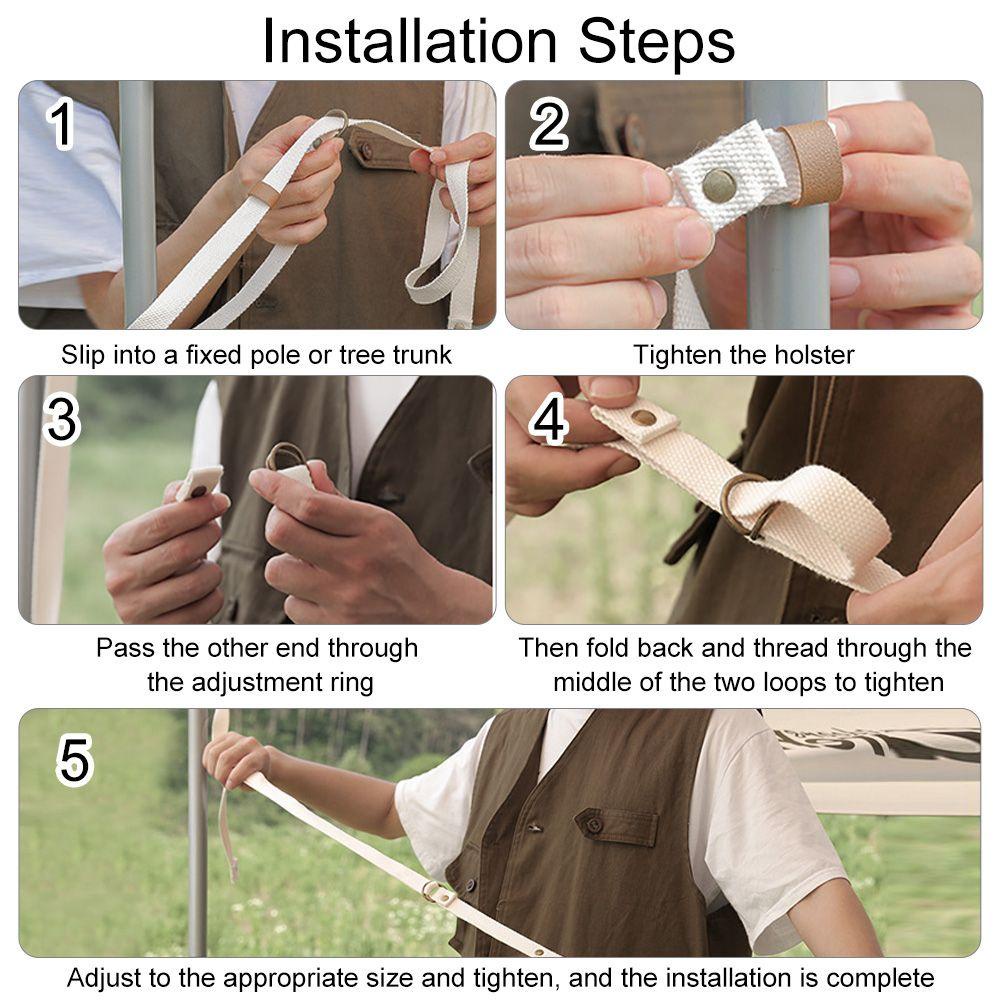 MAYSHOW Dây Treo Đồ Dùng Cắm Trại Tiện Dụng