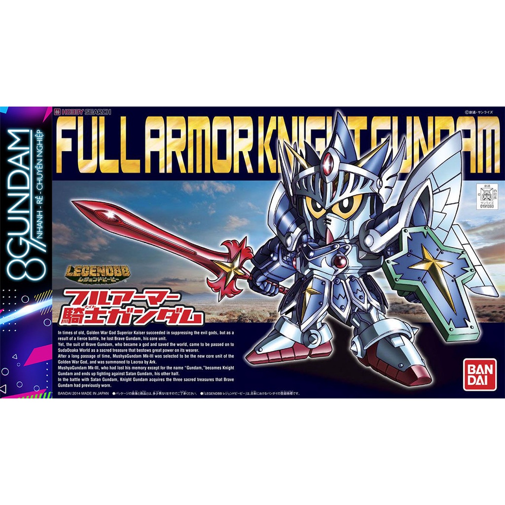 Mô Hình Lắp Ráp Gundam SD Legend BB 393 Full Armor Knight
