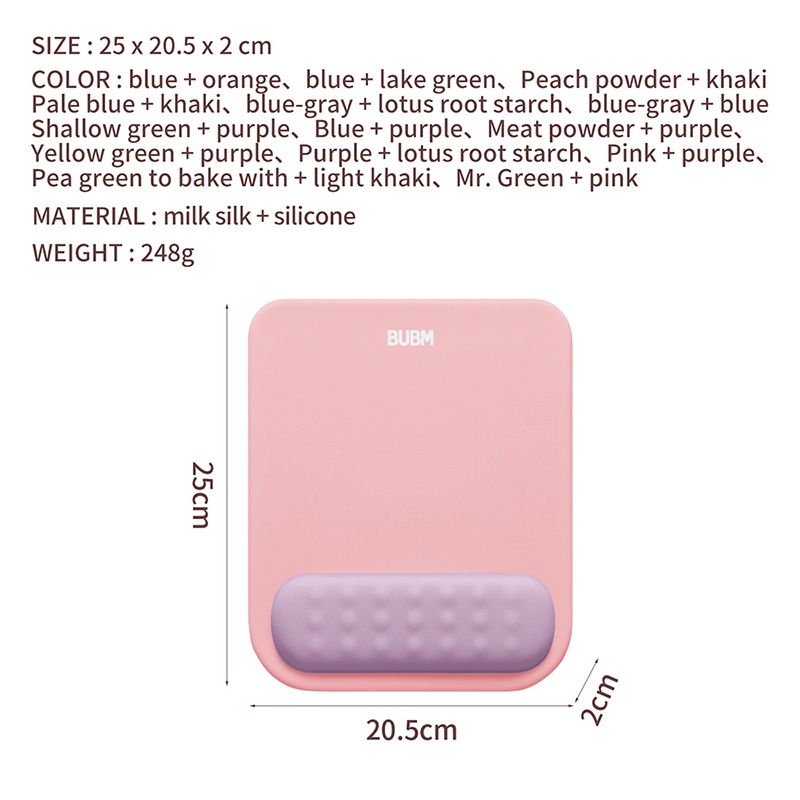 Đệm Lót Chuột Bằng Gel Silicone Siêu Mềm Chống Trượt Thoải Mái