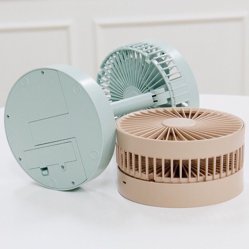 Quạt mini tích điện để bàn gấp gọn tiện dụng 3 cấp độ thời gian sử dụng tới 6 tiếng phân phối bơi cleverhome | BigBuy360 - bigbuy360.vn