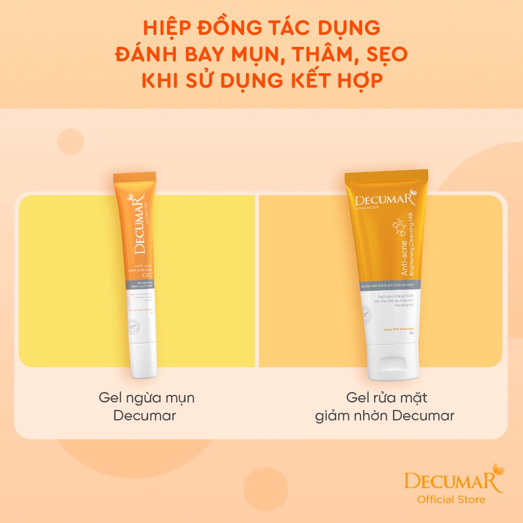 Gel ngừa mụn Nano Decumar Advanced 20gr hoàn toàn mới