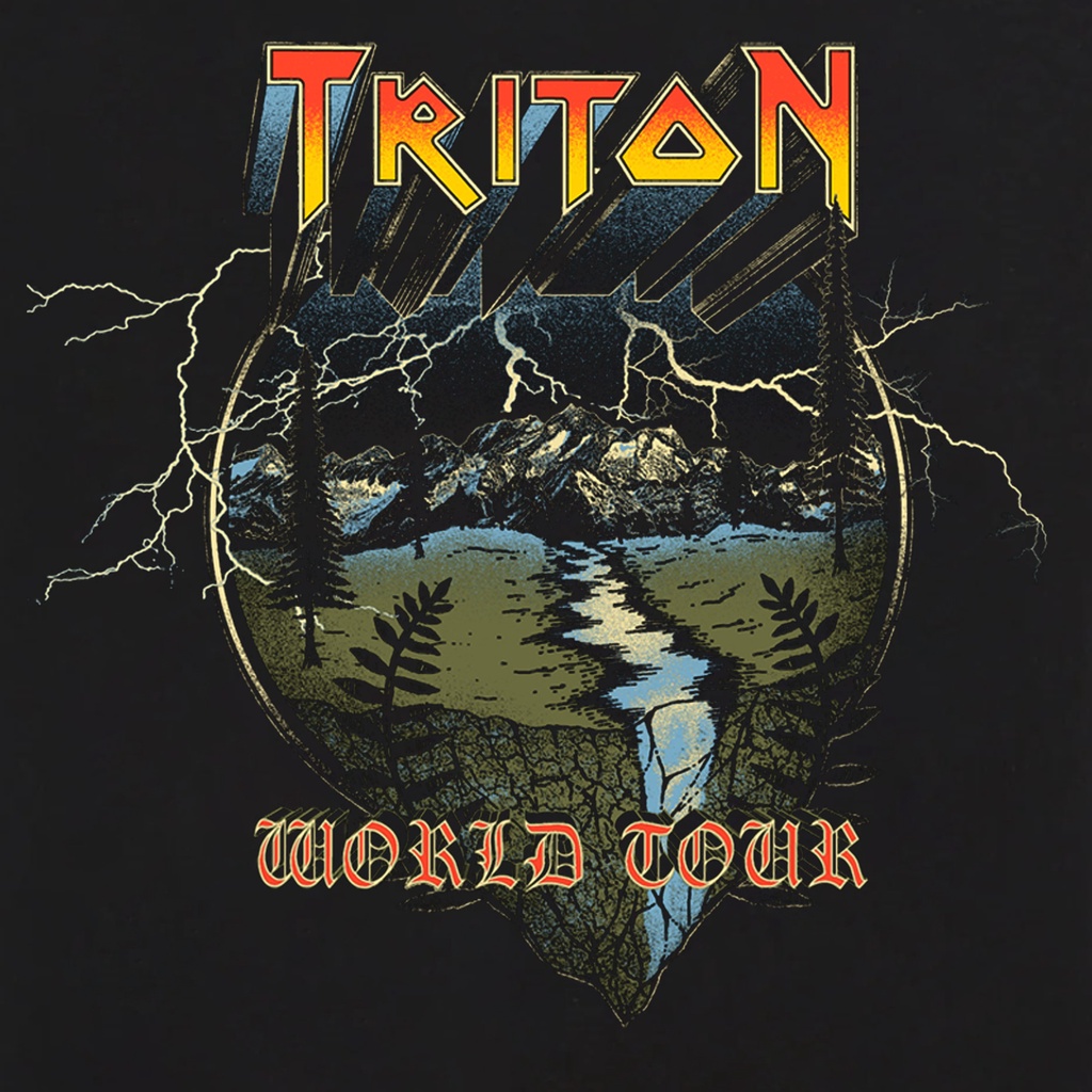 Áo thun tay lỡ nam nữ in hình vintage TRITON, Vải Cotton Form Oversize - SELECTED.STORE