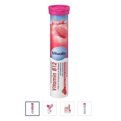 Viên Sủi Vtamin & Khoáng Chất Mivolis Đức - Hỗ trợ tăng cường hệ miễn dịch. Tuýp 20 Viên