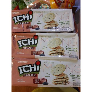 Bánh Ichi gạo lứt mè đen gói 85g